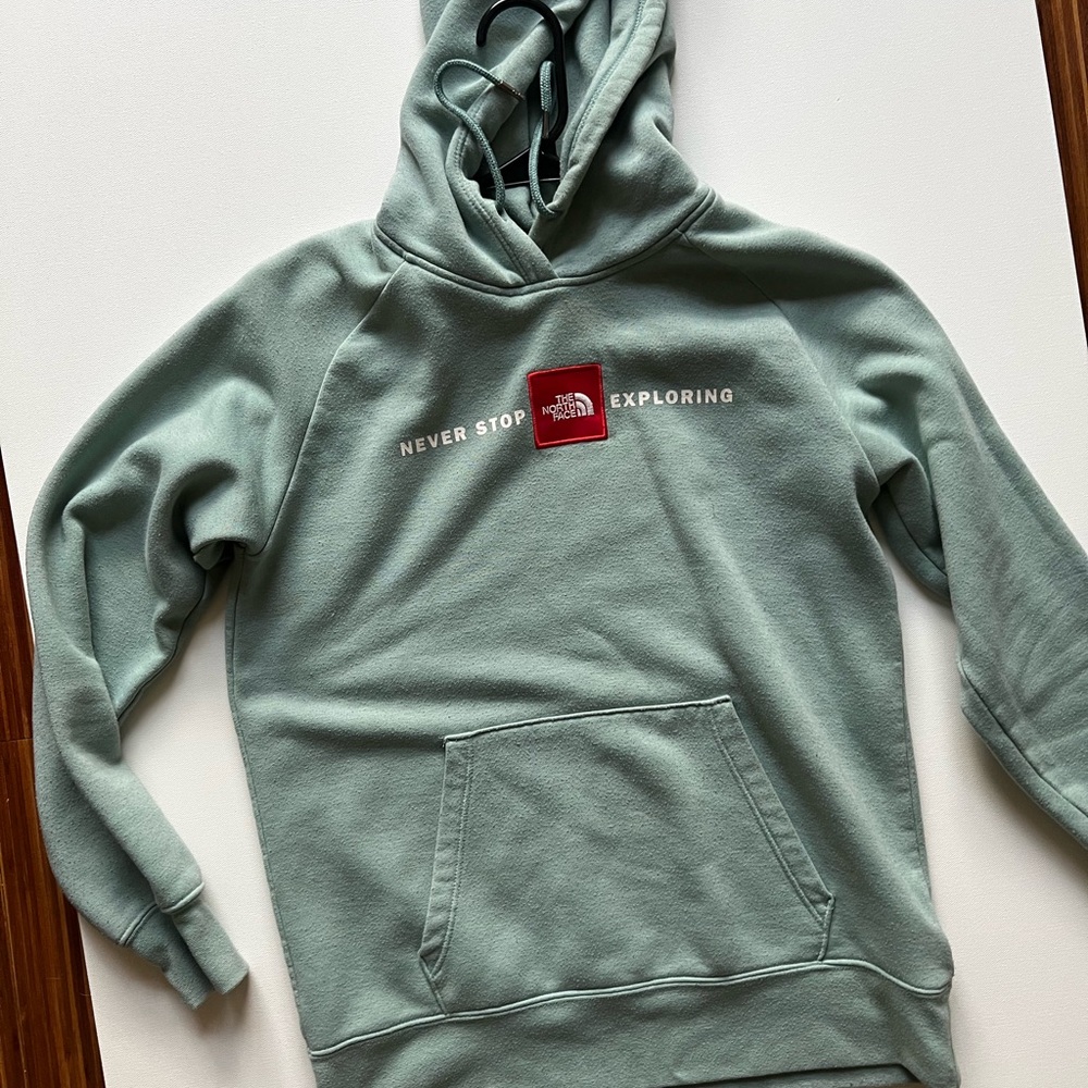 Northface hoodie / Teal/ Adult Small